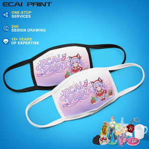 Produsen Masker Wajah Custom Print Anime Kartun MOQ Rendah, Masker Tebal - Product Image 3