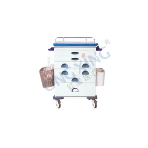 Hong Xing Hx E15 Steel Plastic Anesthesia Cart 730x445x1069mm Hospital Emergency <b>Trolley</b> - Product Image 2