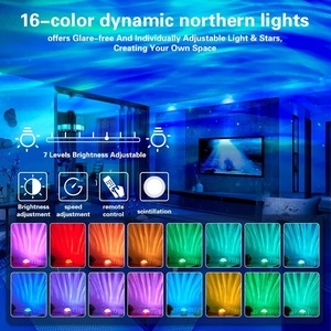 Rechargeable Water Ripple <b>Projector</b> Night <b>Light</b> RGB Multi‑Color LED Atmosphere Lamp For Bedroom Home Party Decor Holiday Gift - Product Image 4