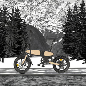 Bicyclettes <span class=keywords><strong>électrique</strong></span>s pliables à suspension intégrale de 16 pouces, moteur 350W, 48V, batterie au lithium, siège 250W, mini suspension intégrale de 16 pouces - Product Image 4