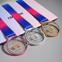 Médailles en cristal personnalisées Médaille d'or Ruban Bronze Gagnant Médailles pour enfants Adultes Prix de la journée sportive, Compétitions de gymnastique