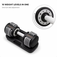 Ensemble d'haltères de fitness réglables en fer 24kg 36kg 40kg, haltères de musculation commerciales personnalisables à prix abordable