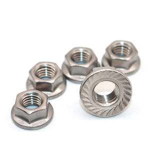 M8 Stainless <b>Steel</b> Flange Nuts 304 Anti-Slip External Hexagonal Nuts Industrial Aluminum <b>Profile</b> Accessories - Product Image 2