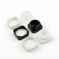 Pot en verre pour crème contour des yeux, conteneur concentré, verre UV, 3g 5g 7g 9g, blanc noir, emballage alimentaire personnalisé