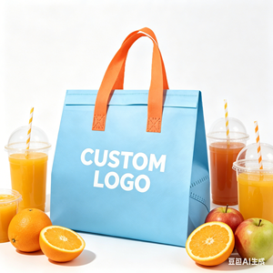 Non Woven Aluminum Foil Insulated Tea Coffee Bag Food Delivery Custom Size Color Thickness Logo Wholesale Thermal Tote Bag - Product Image 1