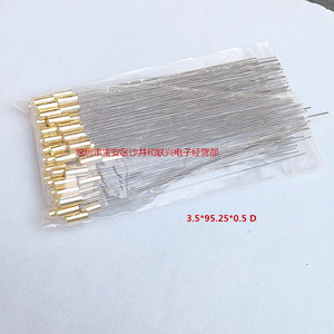 Sonda de prueba de acero de 3.5x95.25x0.5mm con cabeza en D para piezas de accesorios de prueba - Product Image 4