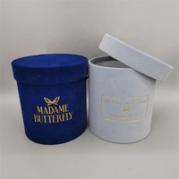 Boîtes d'emballage rondes de luxe en carton recyclé pour bouquets de fleurs, emballage cadeau, impression personnalisable, épaisseur 3 mm