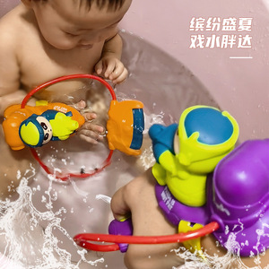 Pistola de Agua de Plástico Mini, Superventas, con Correa para la Muñeca, Diseño de Dibujos Animados, Juguetes de Verano para Niños, Juego de Combate Acuático - Product Image 2