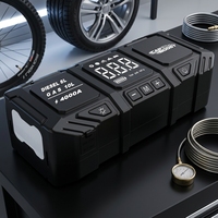 Démarreur de batterie 12V personnalisé avec compresseur d'air, 3000A de crête, 12000mAh, vente en gros, OEM, boîte cadeau pour marque automobile et entreprise