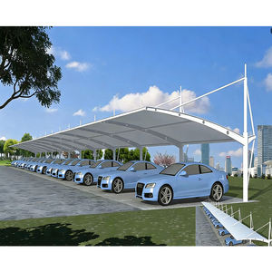 Estructuras de Tela Impermeables para Estacionamiento de Autos, Toldo de Estacionamiento Tipo Cantilever, Estructura Tensada de PVC, Cobertizo para Estacionamiento de Autos - Product Image 2