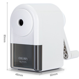 Deli Pencil Sharpener 71171 Manual Plastic Geometric Design For School Office Use - Product Image 4