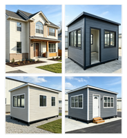 Panneau mural préfabriqué pour maison modulaire, panneau métallique sculpté, panneau sandwich PU isolé, imperméable, revêtement extérieur décoratif, entrepôt extérieur