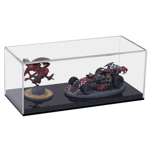 Manufacturer Wholesale Clear Acrylic 3mm Thick for Luxury Polished Model Car <b>Display</b> <b>Case</b> Black Base Customizable Thickness - Product Image 4