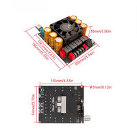 Papan Penguat Daya Stereo 2.0 High Low Tone ZK-6002 Pure Post Stage 600W+600W Modul Kontrol Suara Audio Kit DC18-50V