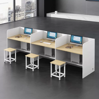 Nouvelle Chaise de Bureau Moderne et Durable pour Employés, Combinaison avec Fonctionnalités Réglables, Bureau d'Ordinateur en Bois pour Usage Commercial