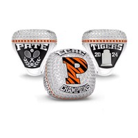 Individuell Gravierter Meisterschaftsring Sport-Souvenir Legierungsschmuck Angepasstes Team-Logo für Turnierpreise Großhandelslieferant