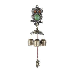 Carillons éoliens hibou en métal Carillons éoliens auto-aspirants pour la décoration de la maison Carillon éolien suspendu en métal - Product Image 2
