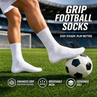 Chaussettes de football personnalisées avec design gratuit, chaussettes de football antidérapantes pour les entraînements et les matchs