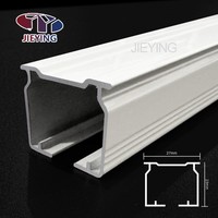 Jieying Vente en gros de rails de rideaux à ondes en S pour plafond, rideaux à plis ondulés, design moderne, rail de rideau avec barre silencieuse en PVC