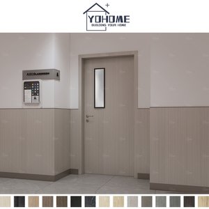 Portes de classe en bois insonorisées et ignifuges avec fenêtre, finition chêne, certifiées CE, pour écoles - Product Image 6