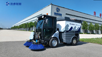 Nouvelle balayeuse routière compacte diesel à siège fermé, idéale pour les petites routes, en promotion