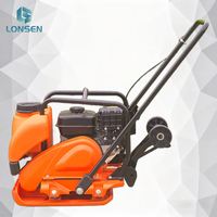 Compacteur à plaques vibrantes autoporté Lonsen MS90 de 90 kg, personnalisé, avec moteur neuf, à couple élevé, pour le compactage du sol, avec roulement