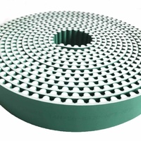 Courroie de distribution en polyuréthane à extrémités ouvertes, recouverte de tissu vert PAZ, 14M-56-8820-NFT-NFB