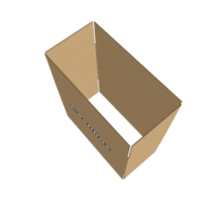 Nouvelle boîte en carton empilable de conception écologique originale pour vêtements et cadeaux