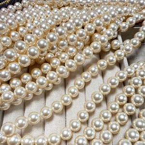 10Mm Sữa Trắng Kính Tròn Phòng Thí Nghiệm Tạo Ra Giả Ngọc Trai Lỏng Hạt Cho Tự Làm Vòng Cổ Làm - Product Image 3