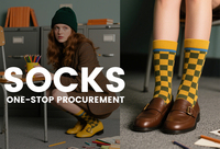 Chaussettes en coton d'automne-hiver avec grip, logo personnalisé, chaussettes pour femmes, crème, design tricoté transparent doux
