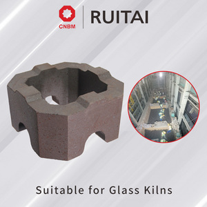 Brique cylindrique en <span class=keywords><strong>magnésie</strong></span> chromée, fournie directement par l'usine Ruitai, excellente performance haute température et résistance à l'érosion - Product Image 1