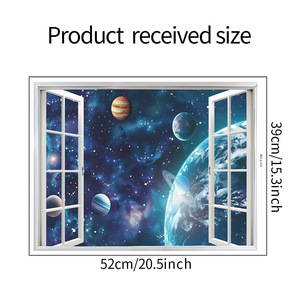 Decorazione per la casa rimovibile falso spazio <span class=keywords><strong>finestra</strong></span> 3d adesivi <span class=keywords><strong>murali</strong></span> per i bambini - Product Image 6