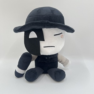 Artful Death <b>Plush</b> Toy 25cm Seated Masked Man <b>Anime</b> Style Stuffed Doll For Youth Collectible Gift - Product Image 1
