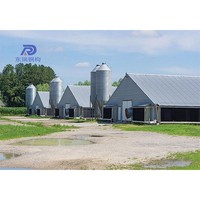 Conception architecturale de structure en acier pour la construction d'un poulailler pour 1000 poulets