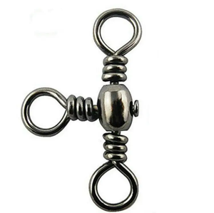 Dreifach-3-Wege-Angelwirbel, Kreuzlinien-T-Drehverbinder, Schnellverbinder aus Kupfer mit Edelstahl - Product Image 1