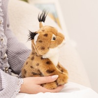 Peluche réaliste Lynx, jouet en peluche personnalisé, personnage de dessin animé, décoration d'intérieur, cadeau pour enfants, coton PP, peluche super douce, vente en gros