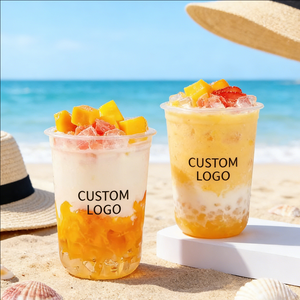 Paquete de 12 Vasos Desechables Transparentes de Polipropileno de Primera Calidad, de Pared Simple, de 90 mm, para Té con Leche, para Fiestas de Navidad y Bodas - Product Image 4