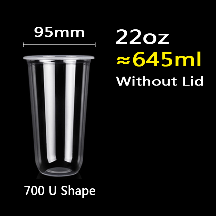Taza de la forma de 95mm-22oz 650ml U