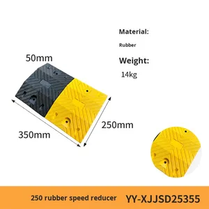 Reductor de Velocidad de Goma Resistente Modelo JSD-001 <span class=keywords><strong>25</strong></span>-45 mph, Instalación Fija, Seguridad Vial en Asfalto, Control de Tráfico en Carreteras, 1 Carril, Yuyue - Product Image 6