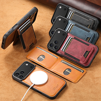Coque de téléphone SUTENI pour iPhone 18 Pro Max avec chargement sans fil, aimant, bande élastique, porte-cartes, support, simili cuir, compatible 17 16 Plus 15 14 13