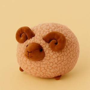 Creativo carino cuscino di pecora in peluche e grasso per bambini bambola di casa nuova pecora giocattoli di peluche di capra animale di peluche - Product Image 5
