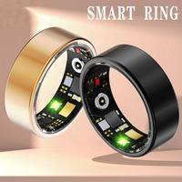 R11 Smart Ring HR Pemantau Oksigen Darah dan Tidur, Pelacak Kebugaran Tahan Air IP68, Cincin Kesehatan Fashion, Kontrol Aplikasi NFC