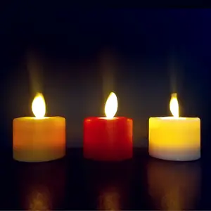 Cr2032 Pin hoạt động Flameless Led Tea Light Candle nhấp nháy Nến điện tử