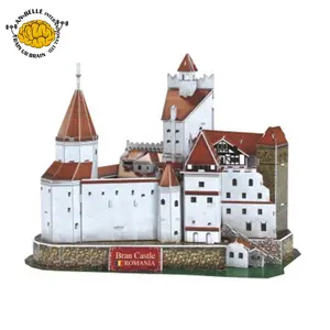 Puzzle in schiuma 3D architettura famose giocattoli educativi articoli per l'apprendimento studiare giocattoli puzzle 3D modello castello di crusca (Romania)