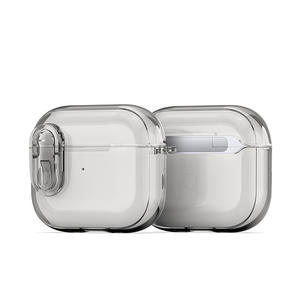 Funda protectora para auriculares AirPods 4, transparente con efecto cristal de hielo, cubierta completa a prueba de golpes - Product Image 6
