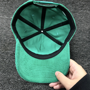 Gorra <span class=keywords><strong>de</strong></span> Béisbol Personalizada con Logotipo Bordado en 3D <span class=keywords><strong>de</strong></span> Alta Calidad, Gorra <span class=keywords><strong>de</strong></span> 5 Paneles con Logotipo Bordado en Corduroy, Gorra <span class=keywords><strong>de</strong></span> Papá con Visera Curva Sin Estructura - Product Image 3