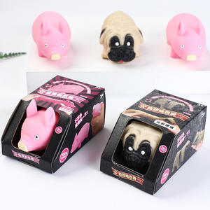 Sevimli pembe Piggy streç köpek yavaş ribaund Squishy oyuncak-sevimli stres giderici havalandırma oyuncak çocuklar için anksiyete rahatlama için yumuşak malzeme - Product Image 2