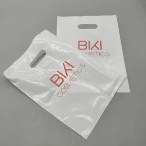Garment Clothing Packing with Own Logo Packaging Custom LDPE Shopping Bag Printing Handle Plastic Bags