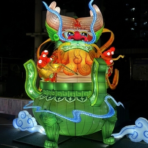 Lanternes personnalisées Dragon des Neuf Fils, Bête Auspicieuse Chinoise, Usine de Zigong pour Chinatown, Festival du Printemps, NOUVEAU, Diwali, Ramadan - Product Image 6