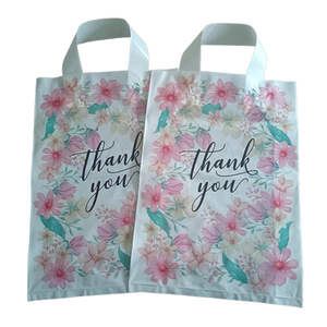 Sac à provisions en plastique recyclable personnalisé pour magasin de détail Emballage plastique grâce aux sacs de boutique avec logos - Product Image 2